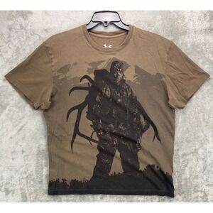 Under Armour‎ Men's Charged Cotton T-Shirt XL Brown Heatgear Cotton Blend